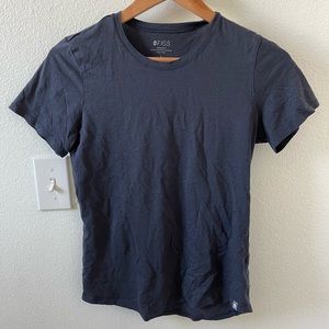 FIGS short sleeve under scrub top small navy